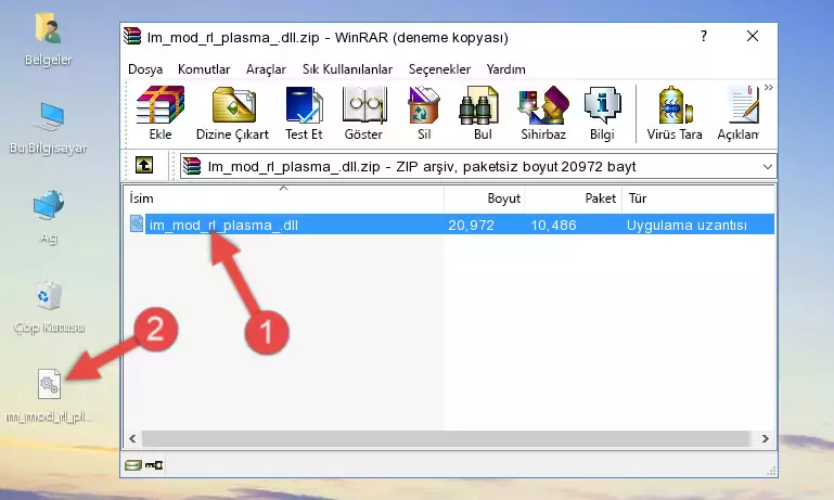 Program kurulum dizinine Im_mod_rl_plasma_.dll dosyasını kopyalama.