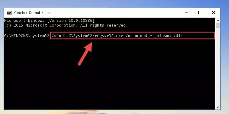 Im_mod_rl_plasma_.dll dosyasını .zip dosyası içinden çıkarma