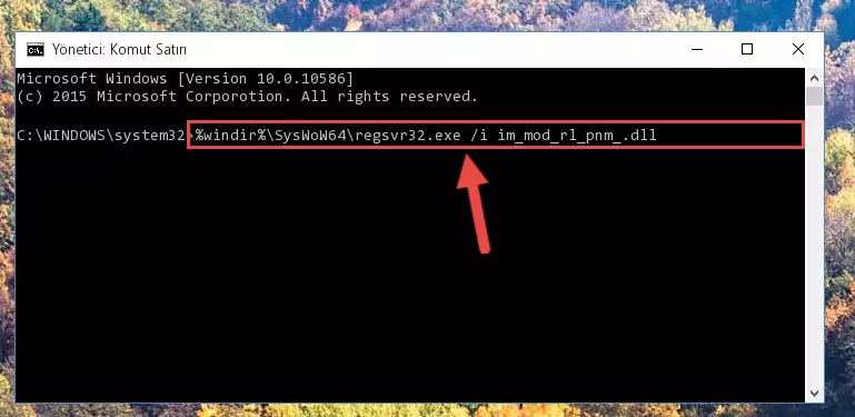 Im_mod_rl_pnm_.dll dosyasının hasarlı kaydını sistemden kaldırma (64 Bit için)