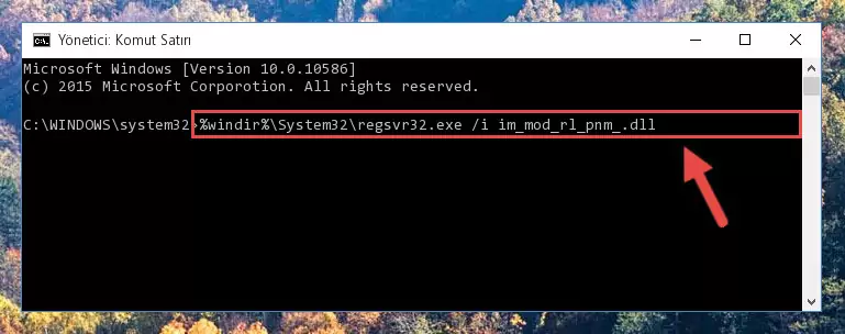 Im_mod_rl_pnm_.dll dosyasının Windows Kayıt Defterindeki sorunlu kaydını silme