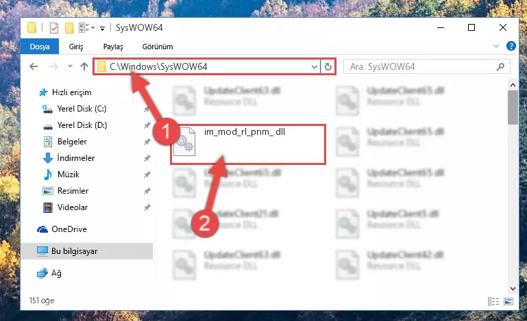 Im_mod_rl_pnm_.dll dosyasını masaüstüne çıkarma