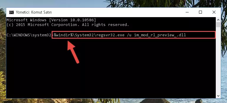 Im_mod_rl_preview_.dll dosyasını .zip dosyası içinden çıkarma
