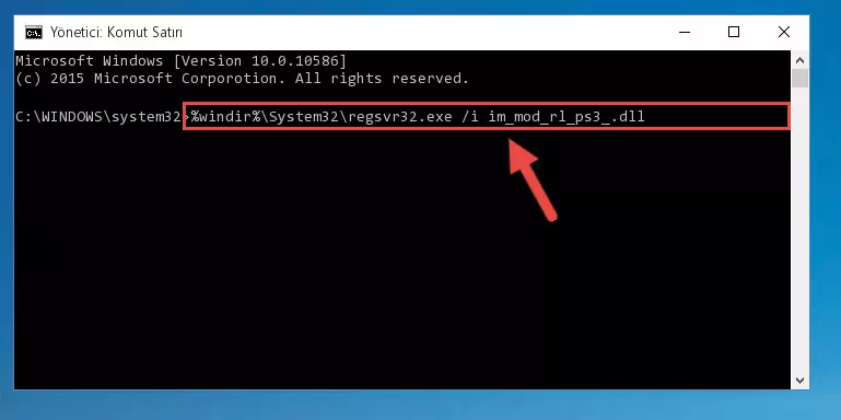 Im_mod_rl_ps3_.dll kütüphanesi için temiz kayıt oluşturma (64 Bit için)
