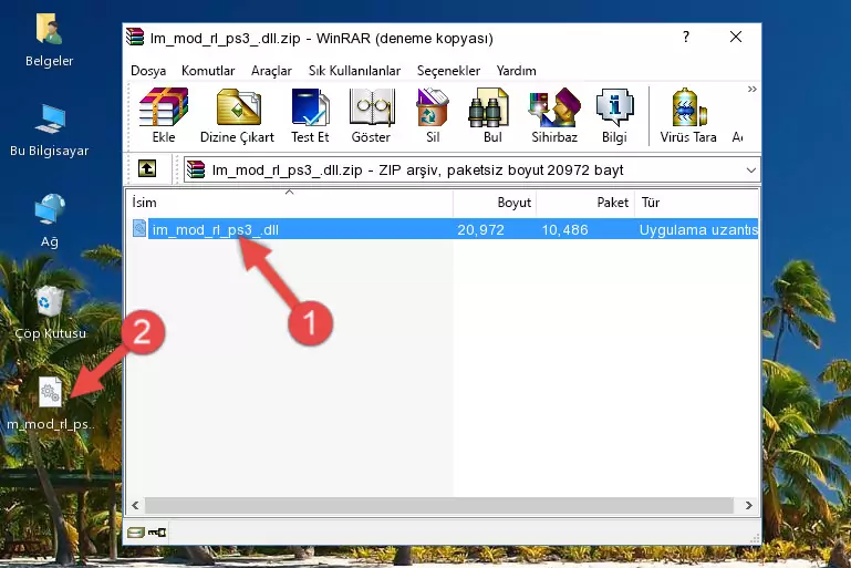 Uygulama ana klasörüne Im_mod_rl_ps3_.dll kütüphanesini kopyalama.