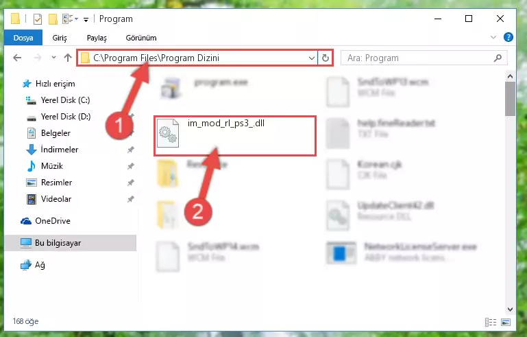Im_mod_rl_ps3_.dll kütüphanesinin bozuk kaydını Kayıt Defterinden kaldırma (64 Bit için)
