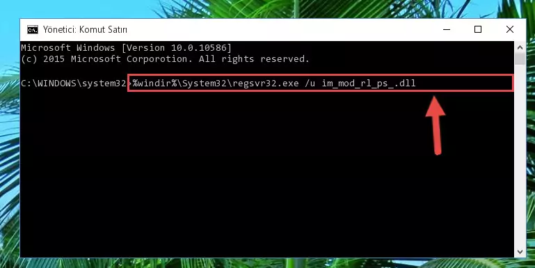Im_mod_rl_ps_.dll dosyasını .zip dosyası içinden çıkarma