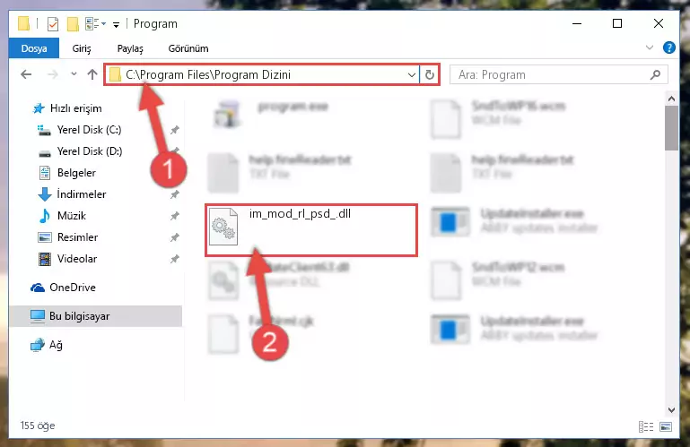 Im_mod_rl_psd_.dll dosyasının bozuk kaydını Windows Kayıt Defterinden kaldırma (64 Bit için)