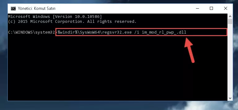 Im_mod_rl_pwp_.dll dosyasının Windows Kayıt Defterindeki sorunlu kaydını silme