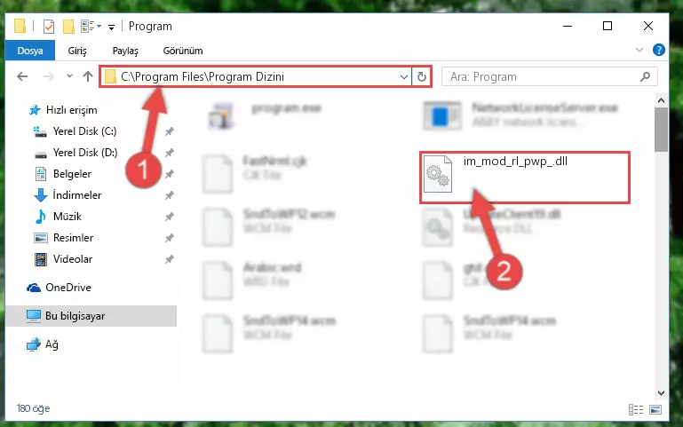 Im_mod_rl_pwp_.dll dosyasının bozuk kaydını Kayıt Defterinden kaldırma (64 Bit için)