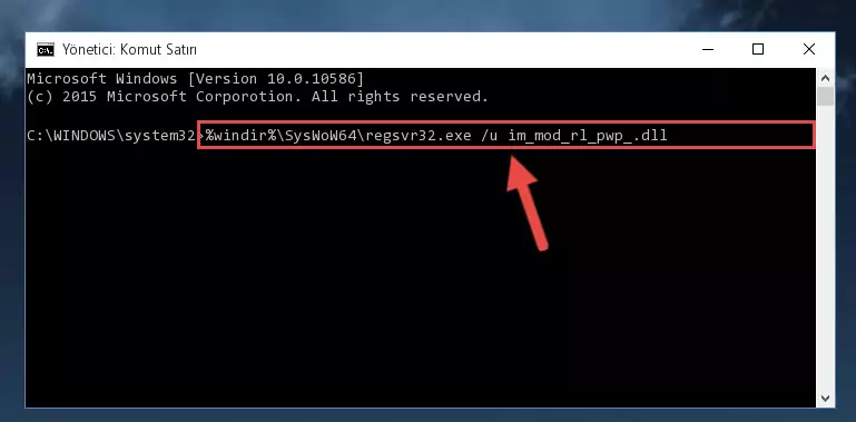 Im_mod_rl_pwp_.dll dosyası için Windows Kayıt Defterinde yeni kayıt oluşturma