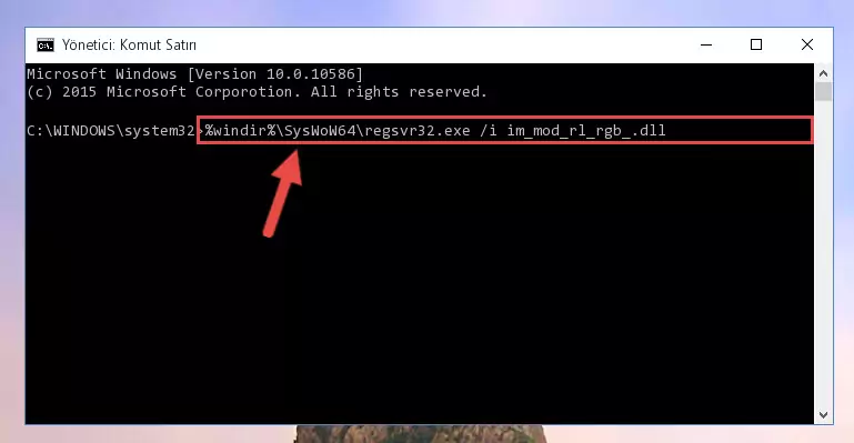 Im_mod_rl_rgb_.dll dosyasının Windows Kayıt Defteri üzerindeki sorunlu kaydını temizleme