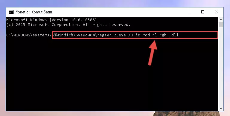 Im_mod_rl_rgb_.dll dosyası için Regedit (Windows Kayıt Defteri) üzerinde temiz kayıt oluşturma