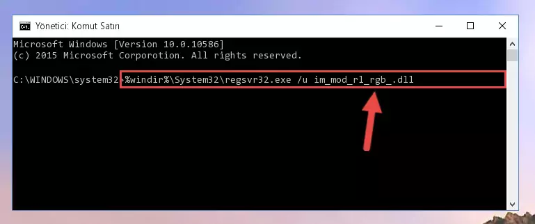 Im_mod_rl_rgb_.dll dosyasını dışarı çıkarma