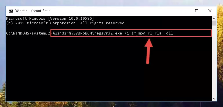 Im_mod_rl_rla_.dll dosyasının bozuk kaydını Kayıt Defterinden kaldırma (64 Bit için)