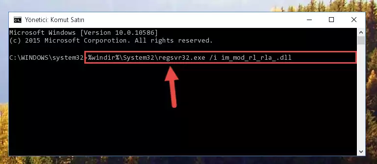 Im_mod_rl_rla_.dll dosyasının Windows Kayıt Defterindeki sorunlu kaydını silme