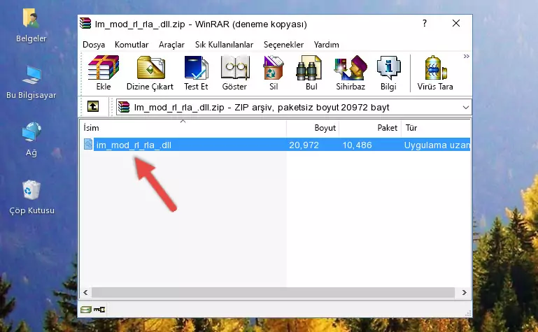 Uygulama ana klasörüne Im_mod_rl_rla_.dll dosyasını yapıştırma