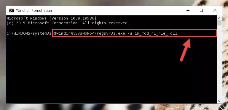 Im_mod_rl_rle_.dll dosyası için Windows Kayıt Defterinde yeni kayıt oluşturma