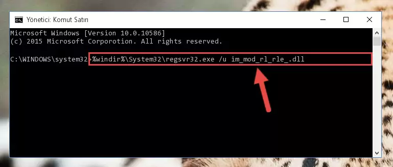 Im_mod_rl_rle_.dll dosyasını dışarı çıkarma