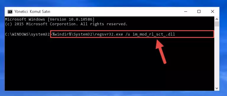 Im_mod_rl_sct_.dll kütüphanesi için Windows Kayıt Defterinde yeni kayıt oluşturma