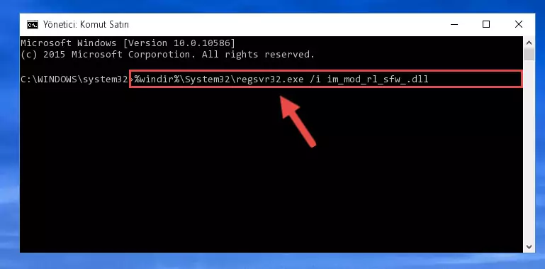 Im_mod_rl_sfw_.dll kütüphanesinin Windows Kayıt Defterindeki sorunlu kaydını silme