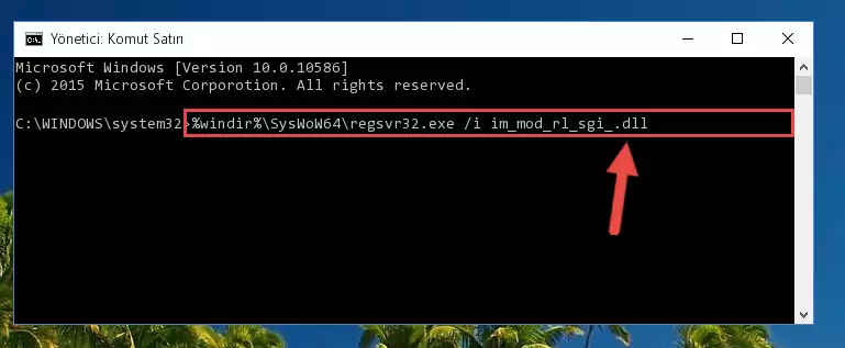 Im_mod_rl_sgi_.dll kütüphanesinin hasarlı kaydını silme