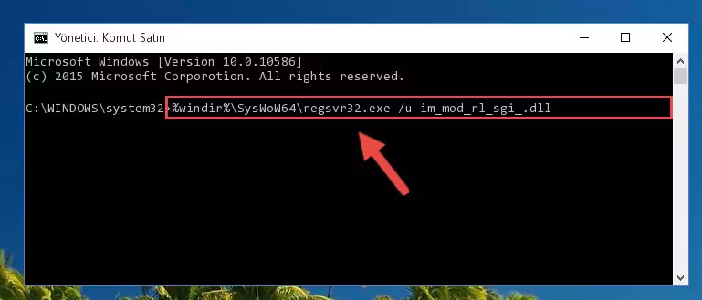 Im_mod_rl_sgi_.dll kütüphanesi için Windows Kayıt Defterinde yeni kayıt oluşturma