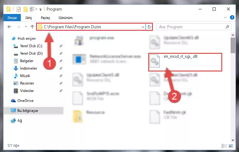 Im_mod_rl_sgi_.dll kütüphanesinin bozuk kaydını Windows Kayıt Defterinden kaldırma (64 Bit için)