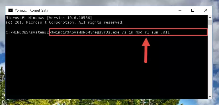 Im_mod_rl_sun_.dll dosyasının Windows Kayıt Defterindeki sorunlu kaydını silme