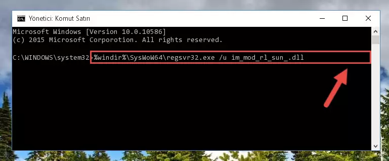Im_mod_rl_sun_.dll dosyası için Windows Kayıt Defterinde yeni kayıt oluşturma
