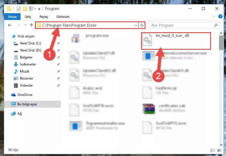 Im_mod_rl_sun_.dll dosyasının sorunlu kaydını Regedit'den kaldırma (64 Bit için)