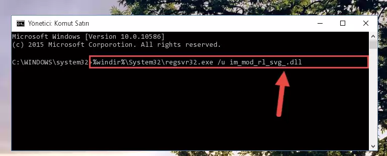 Im_mod_rl_svg_.dll kütüphanesini .zip dosyası içinden çıkarma