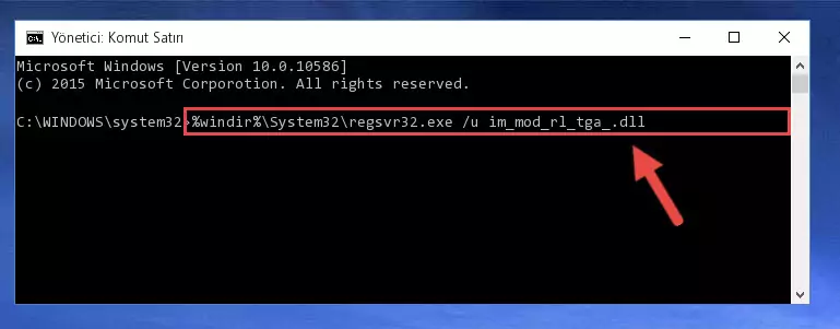 Im_mod_rl_tga_.dll dosyasını .zip dosyası içinden çıkarma