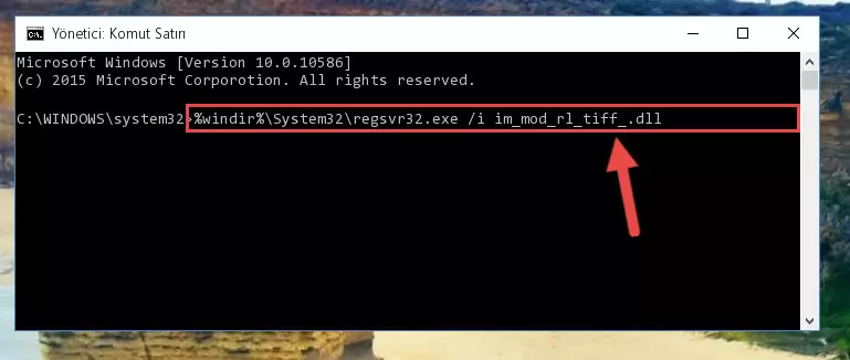 Im_mod_rl_tiff_.dll kütüphanesini sisteme tekrar kaydetme (64 Bit için)