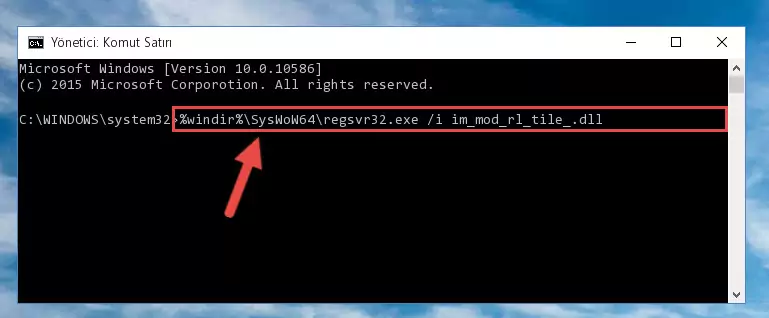 Im_mod_rl_tile_.dll dosyasının bozuk kaydını Windows Kayıt Defterinden kaldırma (64 Bit için)