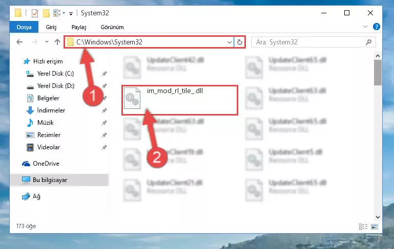 Im_mod_rl_tile_.dll dosyasını Windows/sysWOW64 dizinine kopyalama