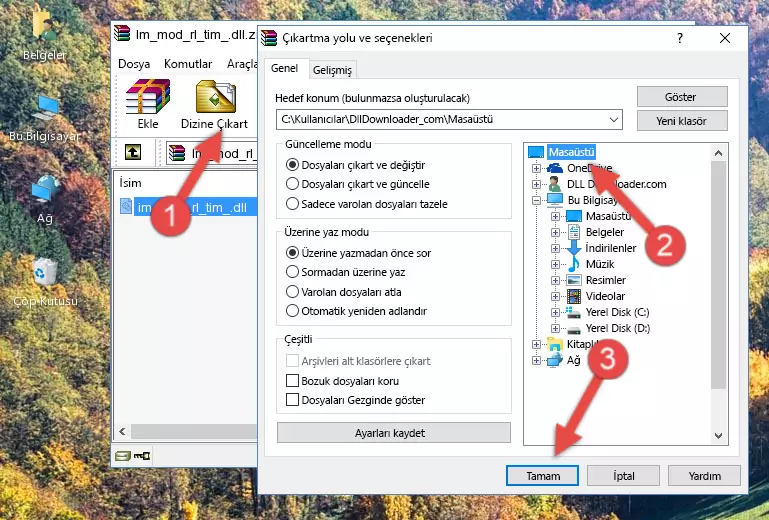 Im_mod_rl_tim_.dll dosyasını Windows/System32 dizinine kopyalama