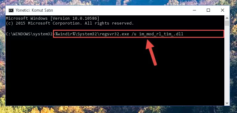 Im_mod_rl_tim_.dll dosyası için Regedit (Windows Kayıt Defteri) üzerinde temiz kayıt oluşturma