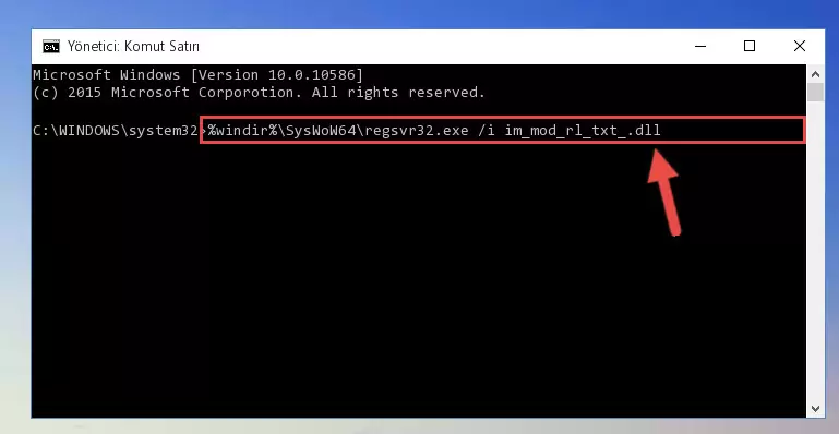 Im_mod_rl_txt_.dll kütüphanesinin hasarlı kaydını sistemden kaldırma (64 Bit için)