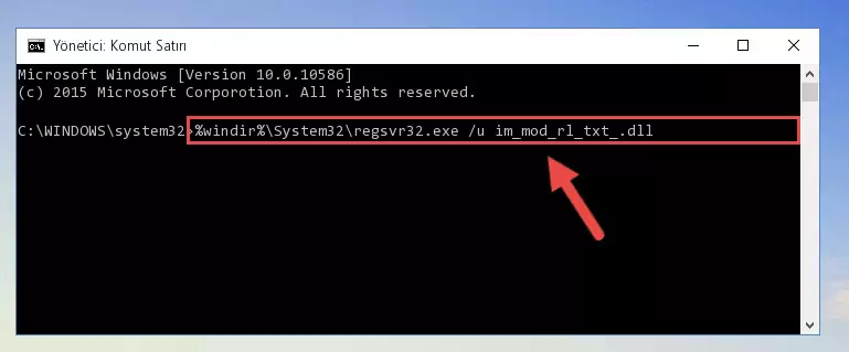Im_mod_rl_txt_.dll kütüphanesi için yeni kayıt oluşturma
