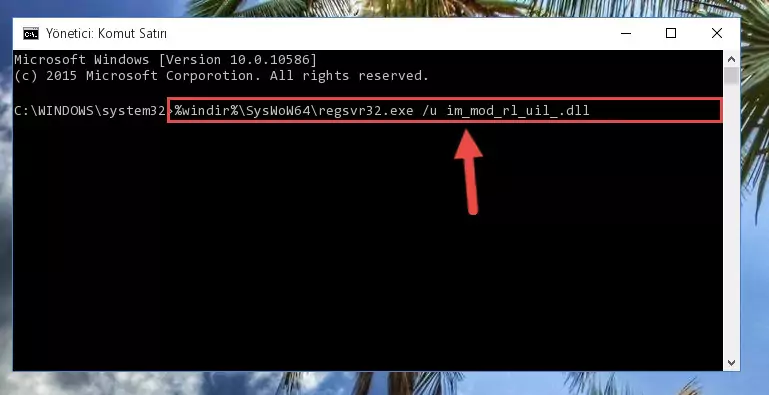 Im_mod_rl_uil_.dll kütüphanesi için yeni kayıt oluşturma