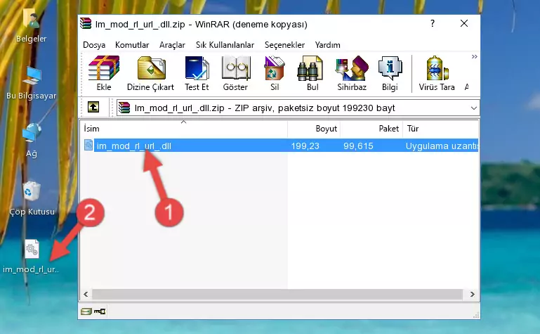 Uygulama ana klasörüne Im_mod_rl_url_.dll dosyasını yapıştırma