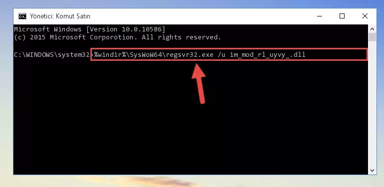 Im_mod_rl_uyvy_.dll dosyası için yeni kayıt oluşturma