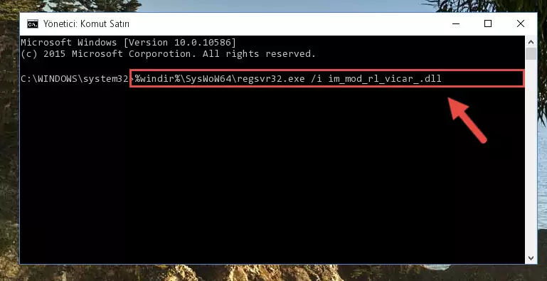 Im_mod_rl_vicar_.dll dosyasının Windows Kayıt Defteri üzerindeki sorunlu kaydını temizleme