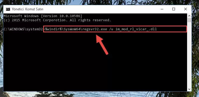 Im_mod_rl_vicar_.dll dosyası için Regedit (Windows Kayıt Defteri) üzerinde temiz kayıt oluşturma
