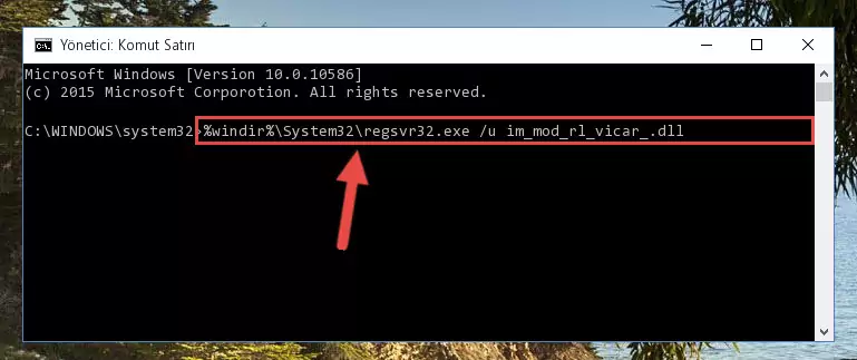 Im_mod_rl_vicar_.dll dosyasını .zip dosyası içinden çıkarma