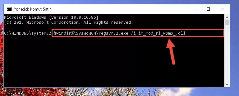 Im_mod_rl_wbmp_.dll kütüphanesinin bozuk kaydını Windows Kayıt Defterinden kaldırma (64 Bit için)