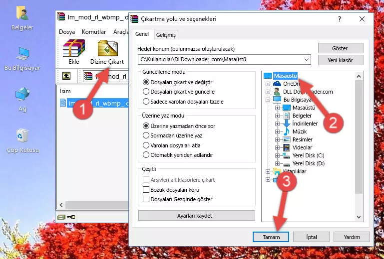 Im_mod_rl_wbmp_.dll kütüphanesini Windows/System32 klasörüne kopyalama