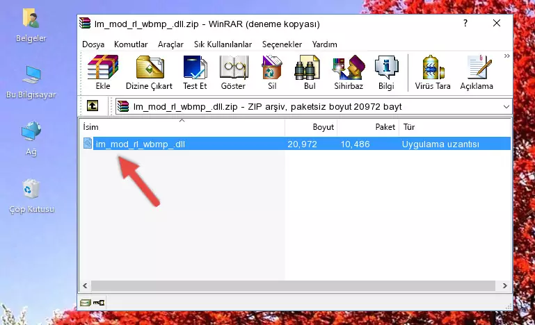 Im_mod_rl_wbmp_.dll kütüphanesini uygulamanın ana klasörüne kopyalama