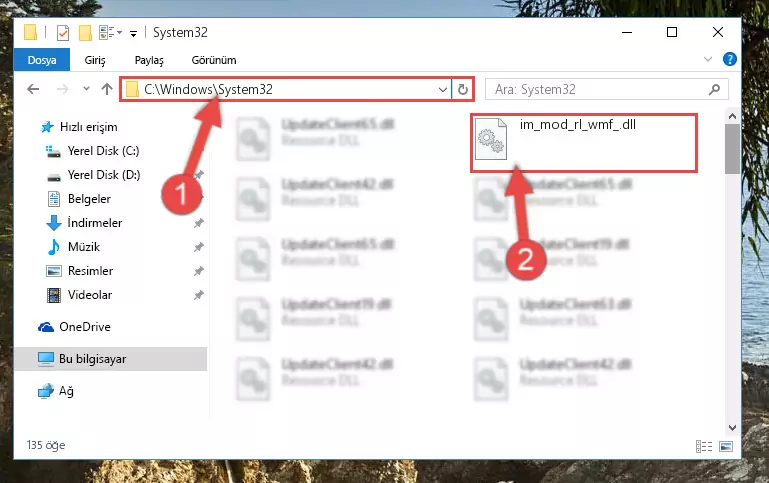 Im_mod_rl_wmf_.dll dosyasını Windows/sysWOW64 dizinine kopyalama
