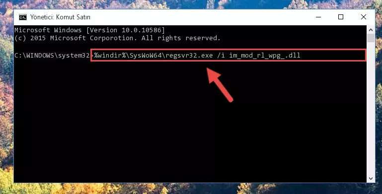 Im_mod_rl_wpg_.dll dosyasının Windows Kayıt Defterindeki sorunlu kaydını silme